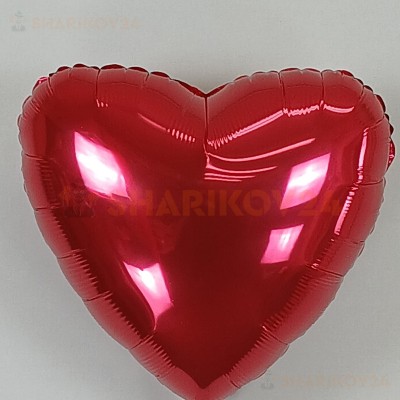 Шар (18''/46 см) Сердце, Красный